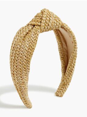 J. Crew Factory Braided Knot Headband - Beige